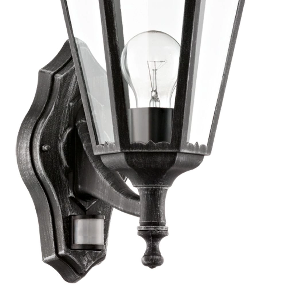 Wall lamp Navedo motion sensor black Eglo 9002759934583
