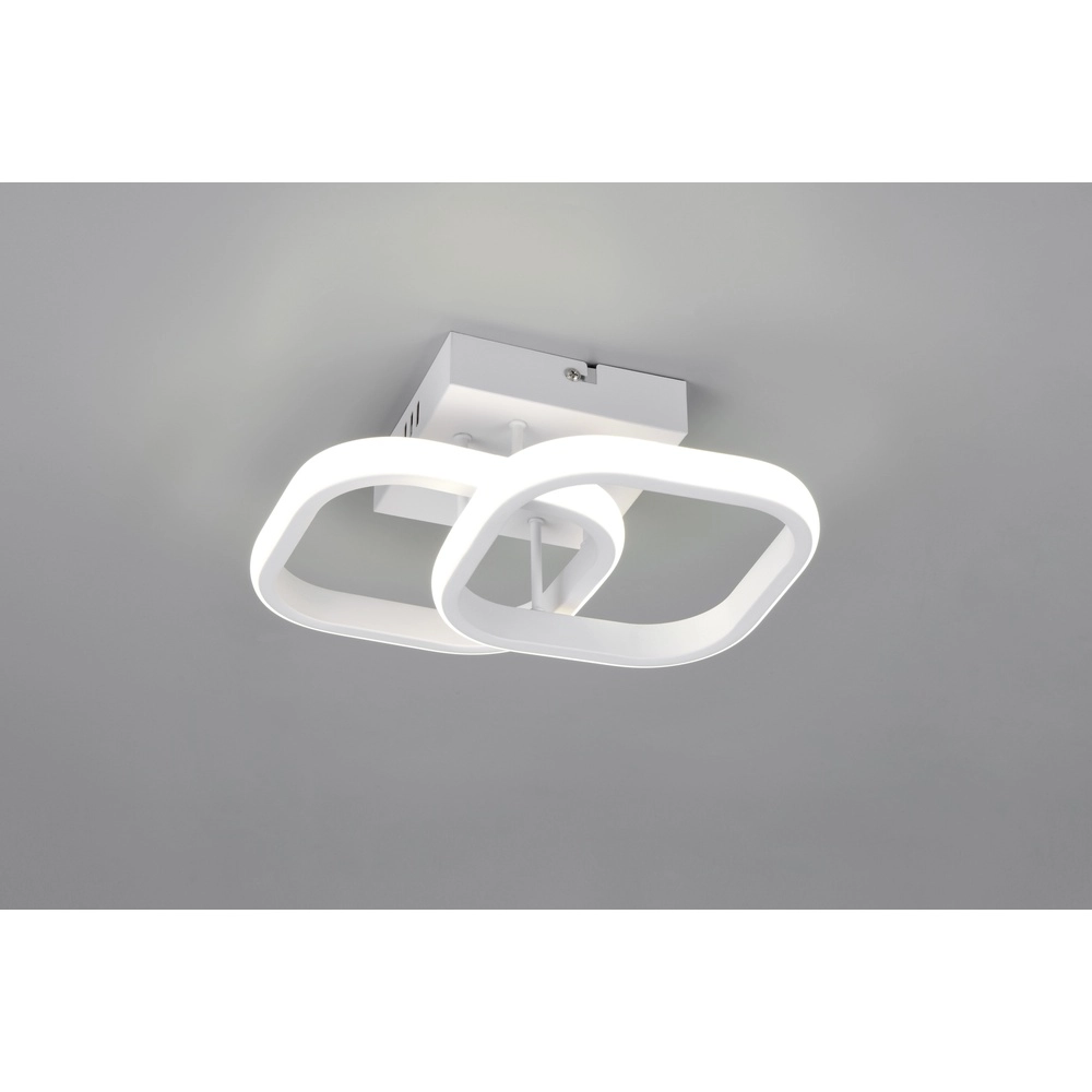 White ceiling lamp Kasia Square design Trio 4017807653854