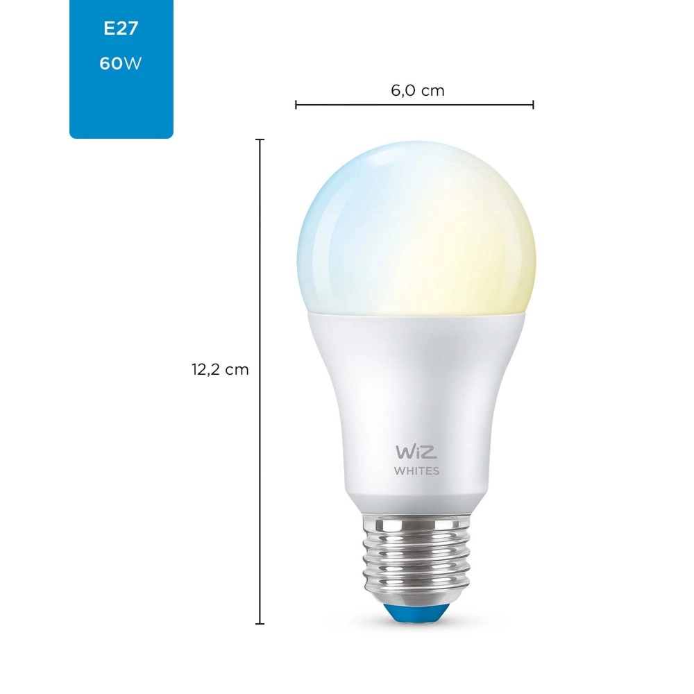 Smart lamp bulb 8,5W - E27 - Led 2700-6500K WiZ 8718699787035