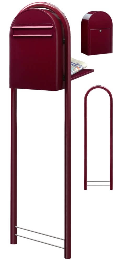 Mailbox Classic B 3005 Burgundy Bobi 6417237006134