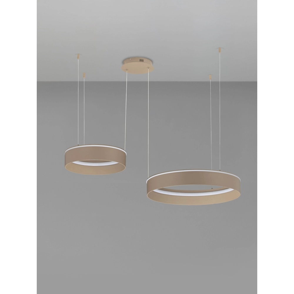 Modern pendant lamp Olivia Double sand brown Lyora 5212017494269