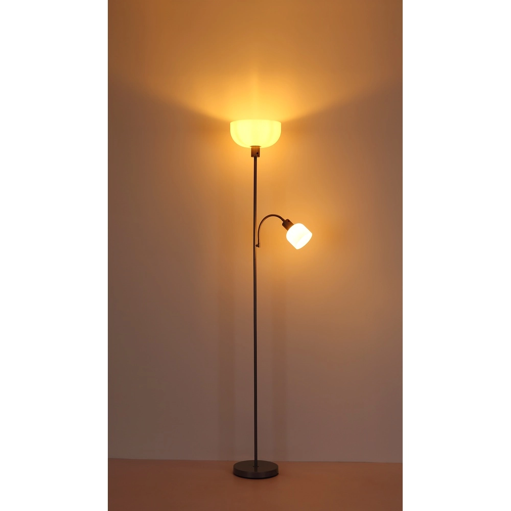 Floor lamp Hinton silver grey Globo 9007371531592