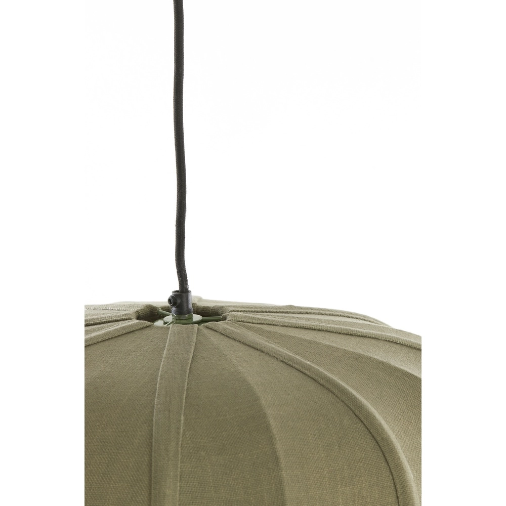 Japandi pendant lamp Zubedo Ø 49,5cm - olive green Light & Living 8717807835880