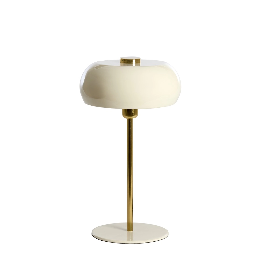 Table lamp Surin Ø 26cm - gloss cream with gold