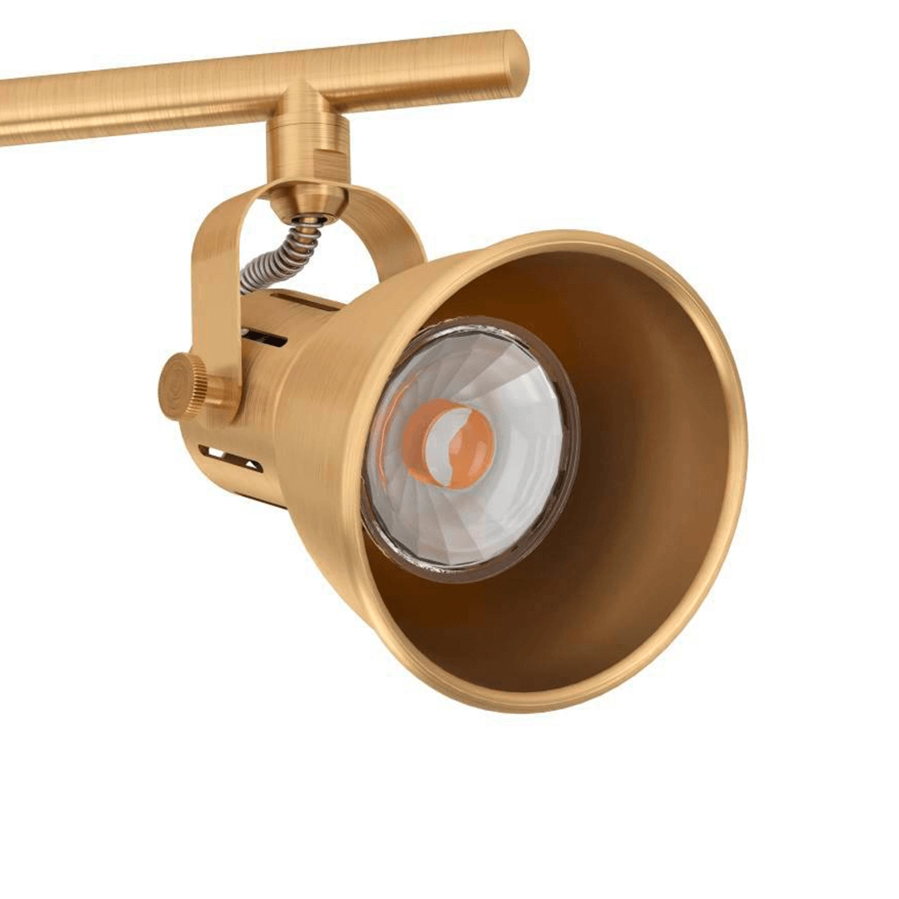 Brass ceiling spotlight Seras 2x GU10 Eglo 9008606235650