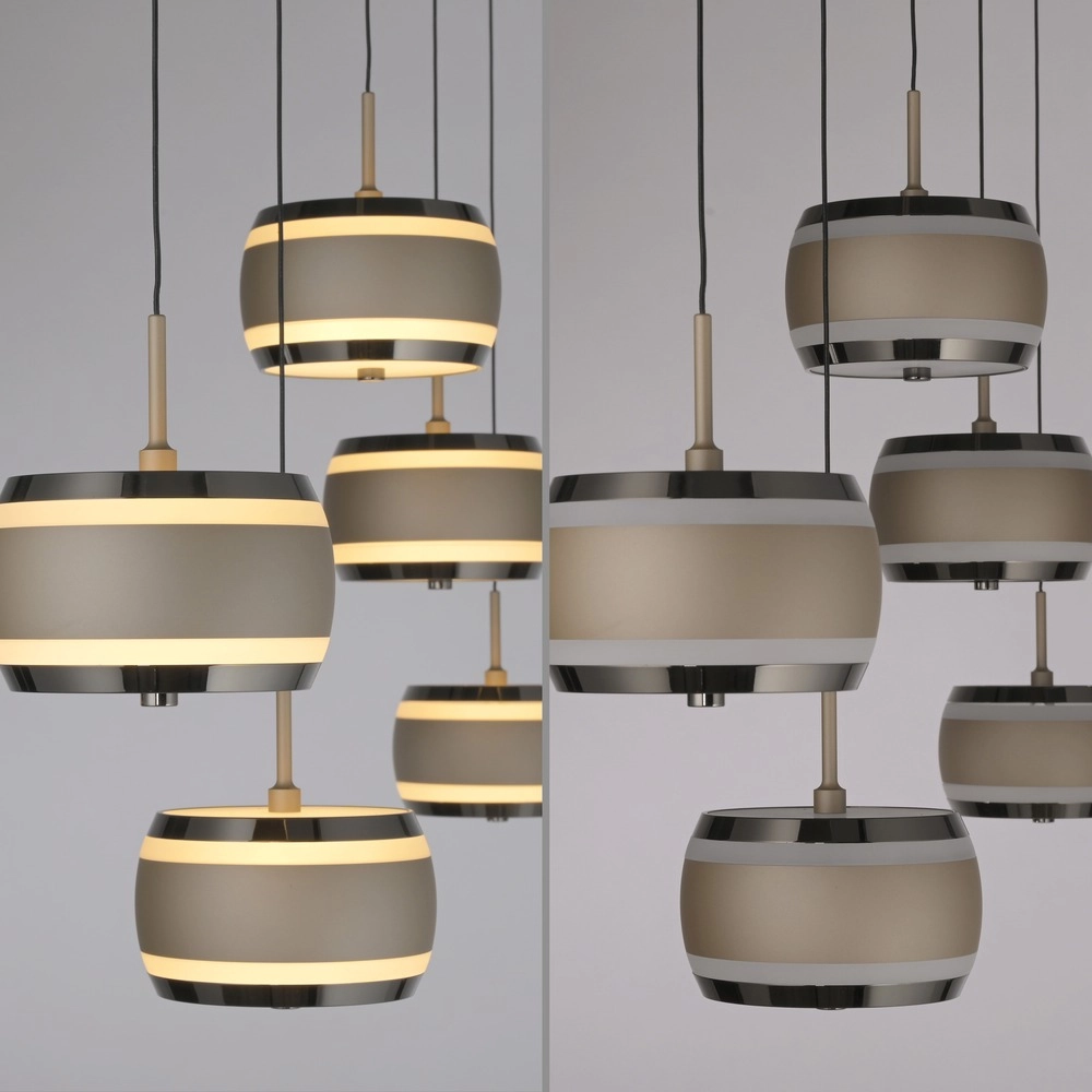 5L dining table pendant lamp Pure Falling Rings Bronce Paul Neuhaus 4012248396582