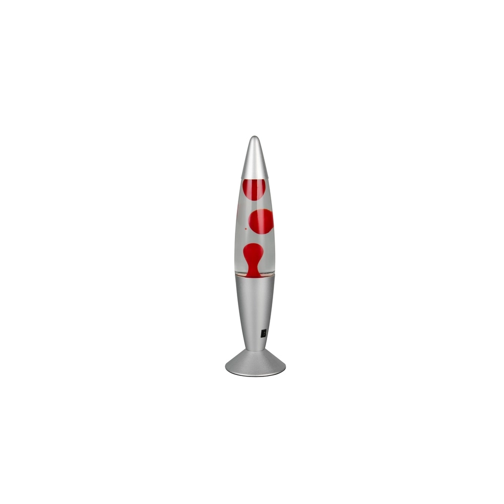 Lava lamp Vesuv silver with red Trio 4017807668384