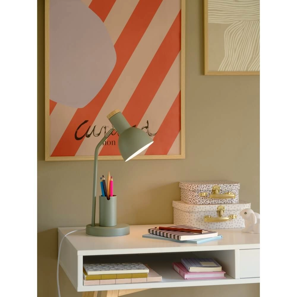 Green desk lamp Devone with pen holder Nordlux 5704924024559