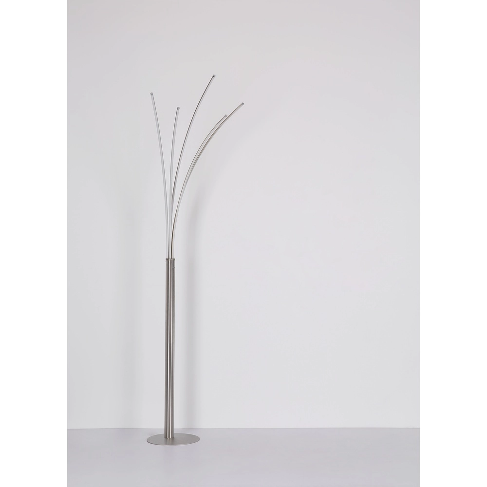 Modern floor lamp Bizzy nickel Globo 9007371452712