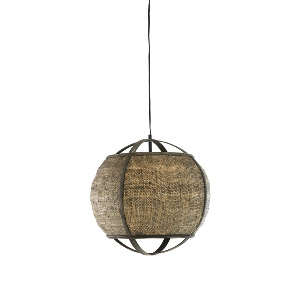 Country Pendant Lamp Bozona brown Ø 41cm