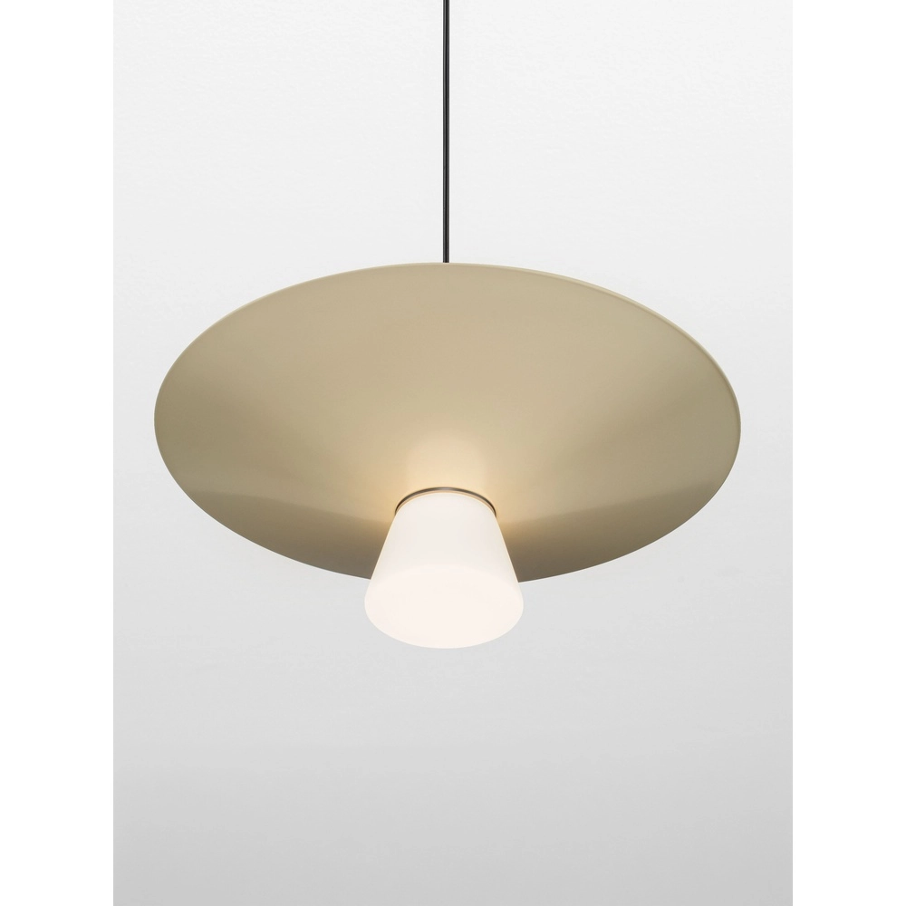 Design pendant lamp Baris white with grey Ø 38cm Lyora 5212017495303