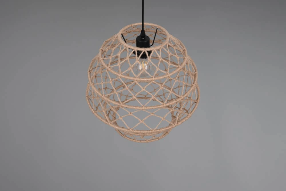 Rattan pendant lamp Hive Ø 38.5cm Trio 4017807637205