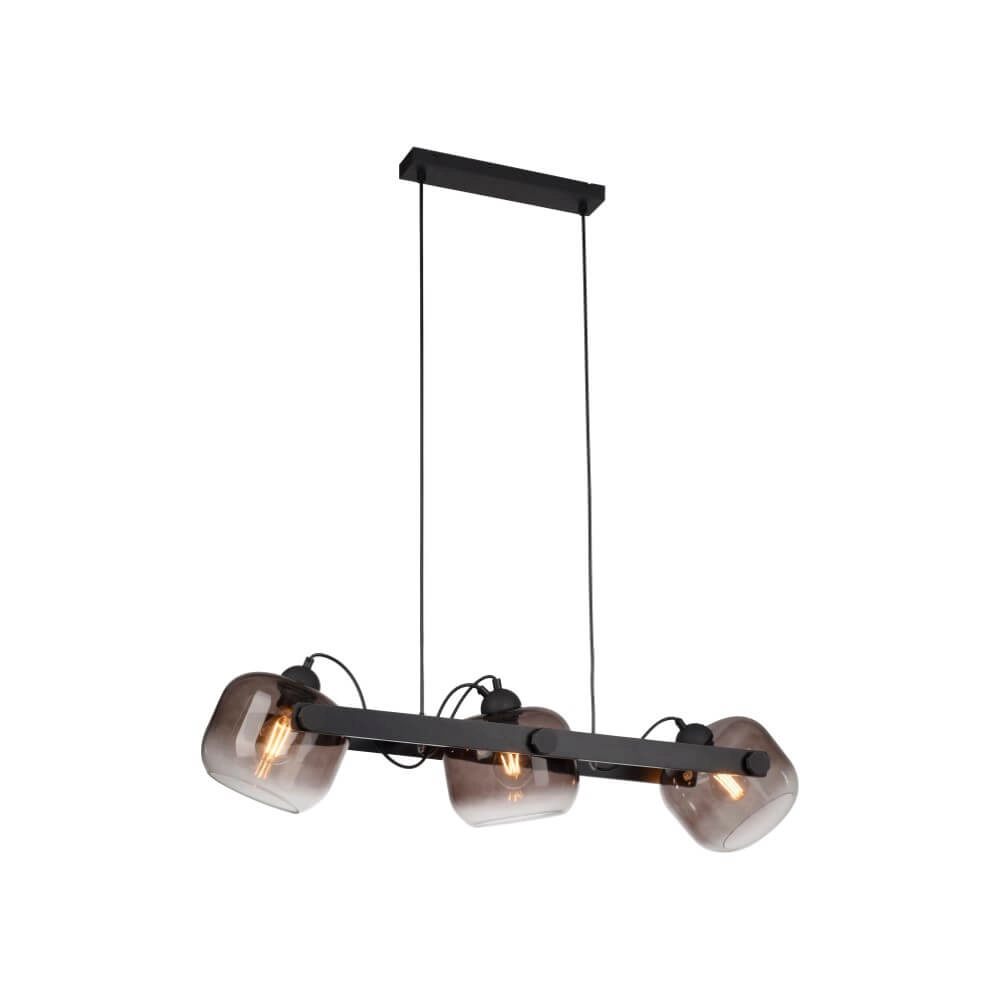 Pendant lamp Cup 2.0 3-light smoke glass