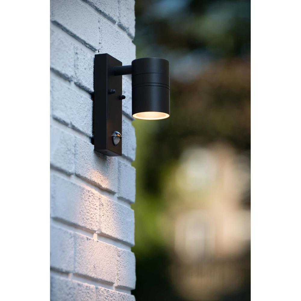 Wall spotlight Arne-Led Ir Down Black with sensor