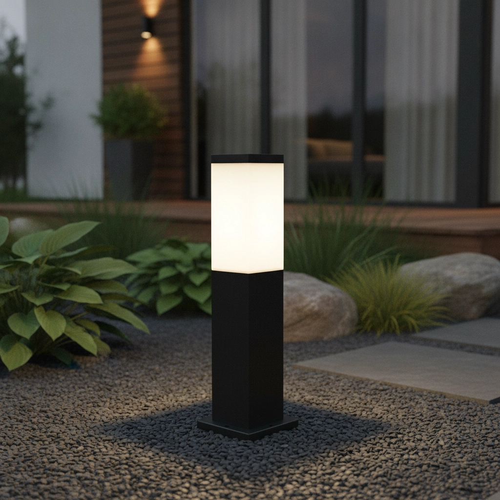 Standing outdoor lamp black Havana 45cm - black