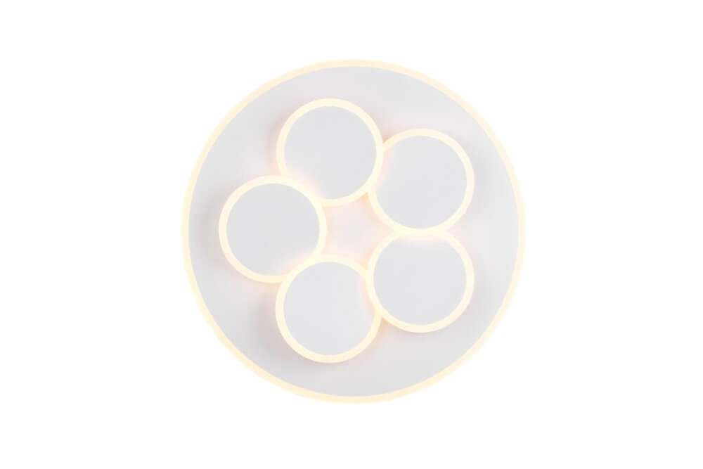 Modern ceiling lamp Mandala white Ø 48cm Trio 4017807614077