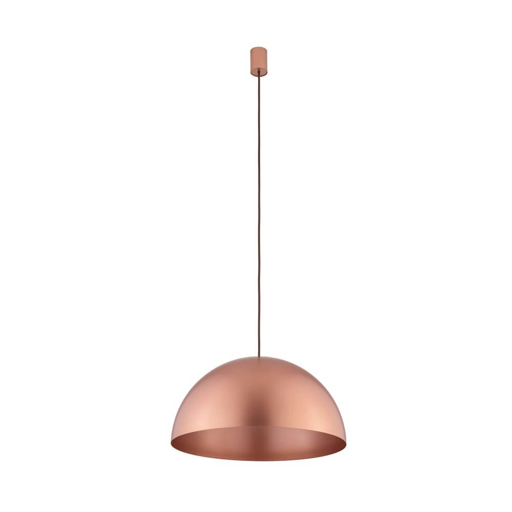 Hanging lamp Hemisphere Super L Red copper