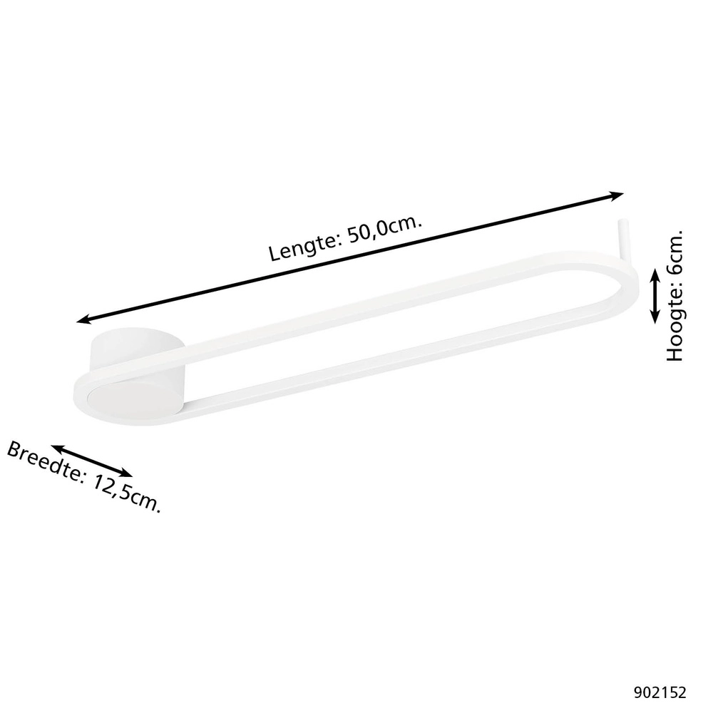 Sleek ceiling lamp Collecorvino white Eglo 9008606356638