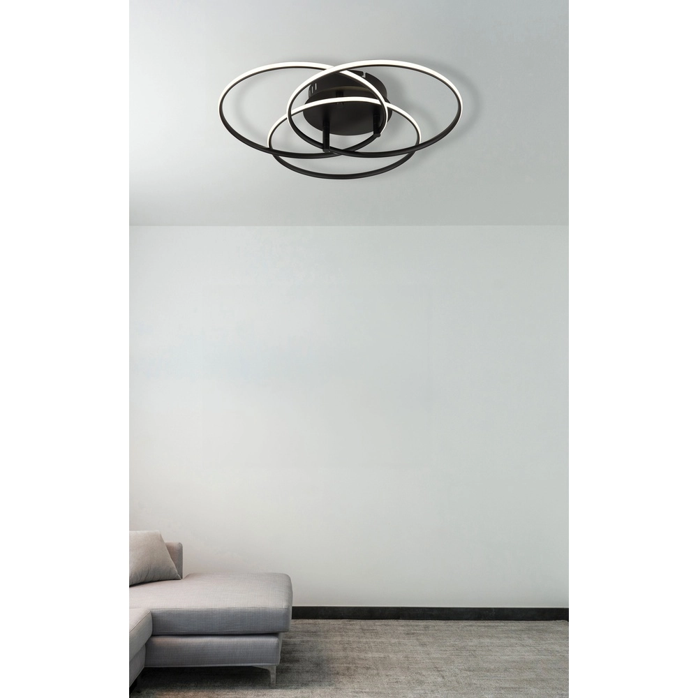 Design ceiling lamp Kombos Black Globo 9007371531479