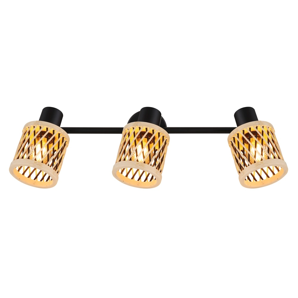 Wall lamp Mali 3-light black with caps Globo 9007371533718