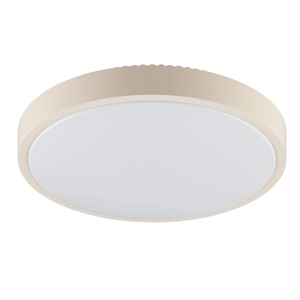 Ceiling light Solistra sand brown with white Ø 34,5cm