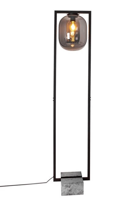 Standing lamp Dixton smoke glass
