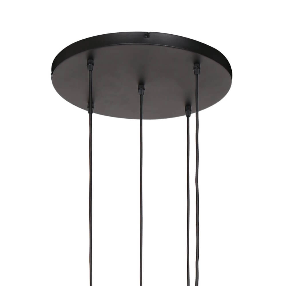 Vide hanging lamp Bollique gold with amber glass Steinhauer 8712746173000