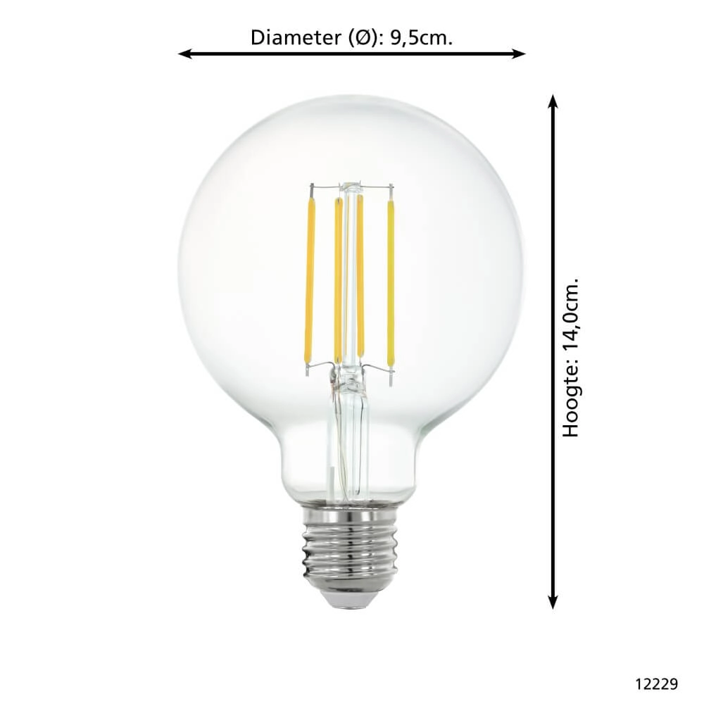 LED lamp bulb Zigbee - E27 - 6 watt - 2700K - G95 Eglo 9002759122294