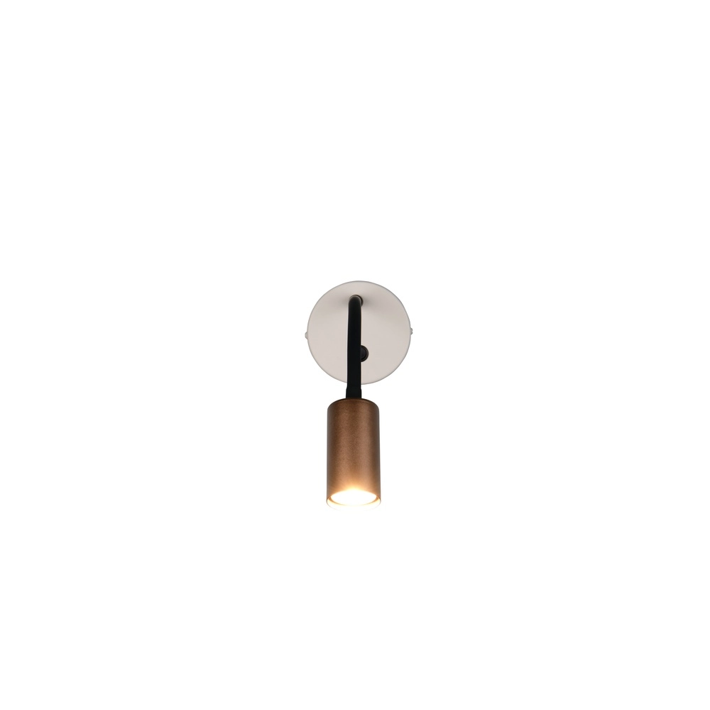 Wall light Taryn mocha brown with switch Trio 4017807685695