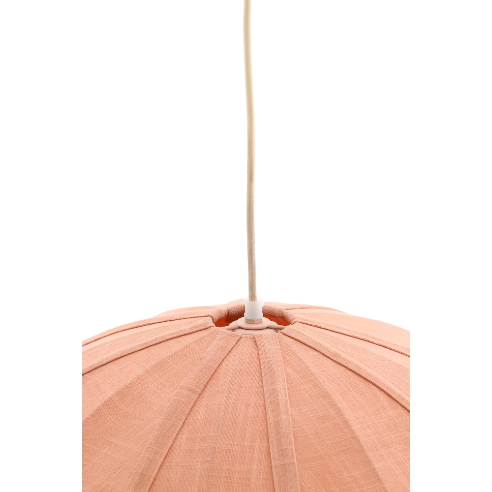 Fabric pendant lamp Cesano Ø 50cm - light pink Light & Living 8717807779283