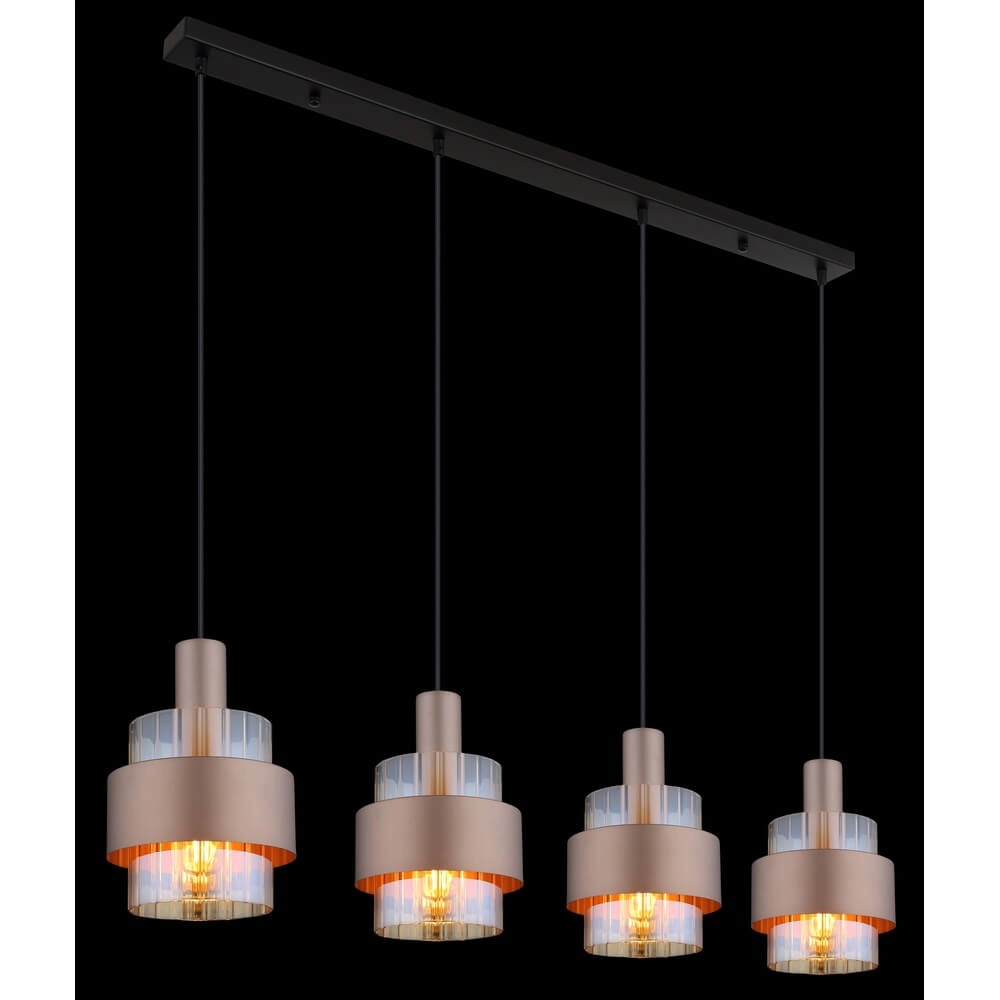 Pendant lamp Milley bronze 4-lights Globo 9007371468676