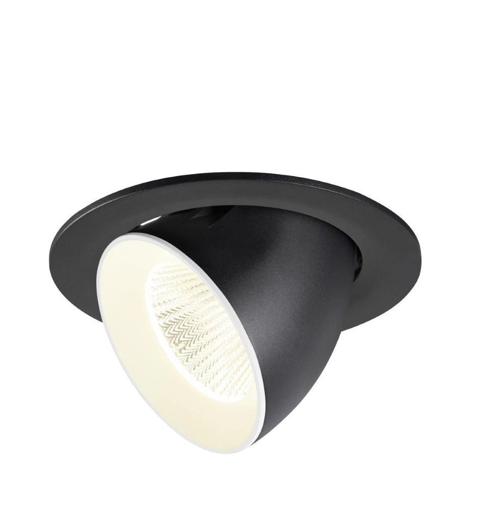 Recessed spotlight Numinos Gimble L black/white 4000K - 40deg SLV 4024163310116
