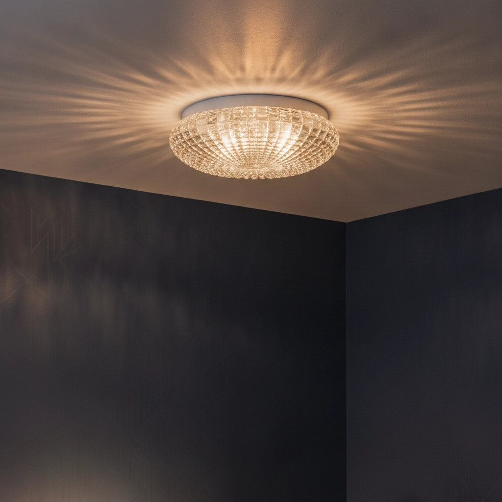 Ceiling lamp Clam clear glass