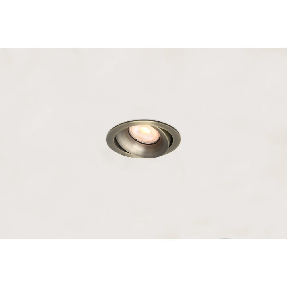 Round recessed spotlight Alice antique bronze