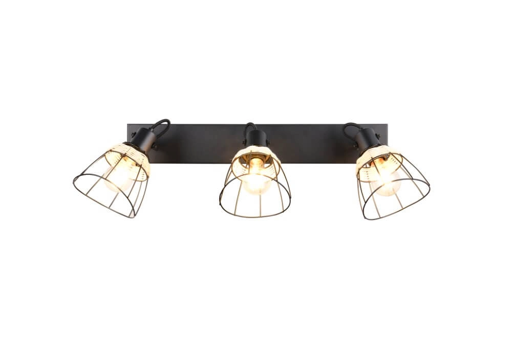 Black ceiling lamp Jerome Design 4-light Trio 4017807637717