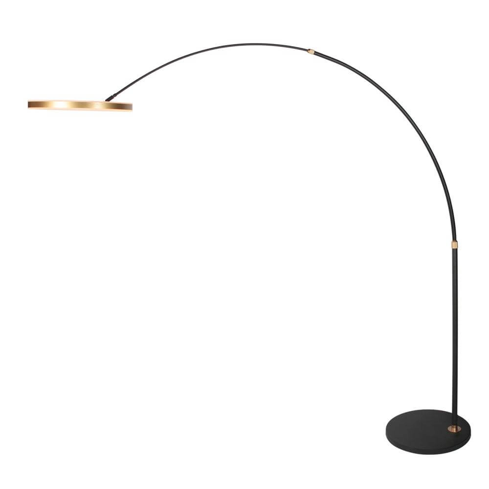 Design arc lamp Ringlux black with gold Steinhauer 8712746177398
