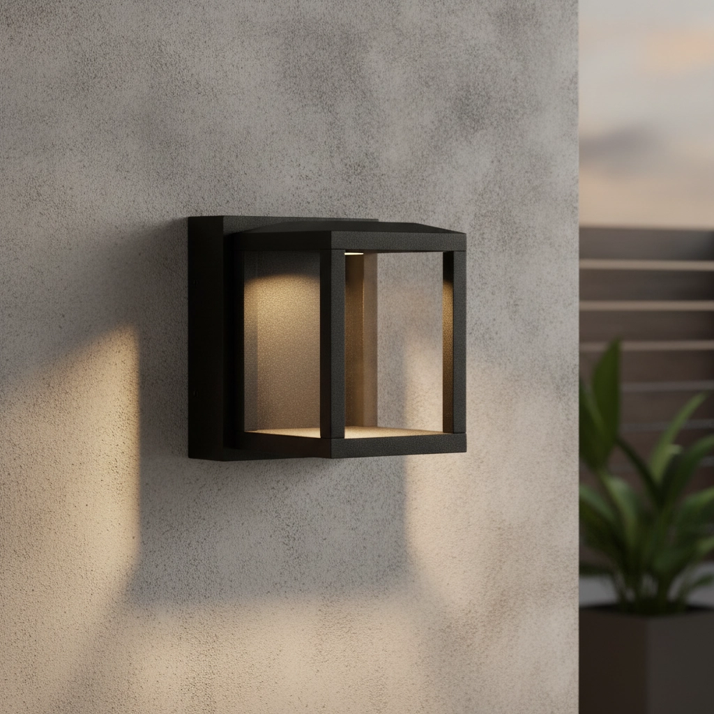 Black wall lamp Prive 13cm