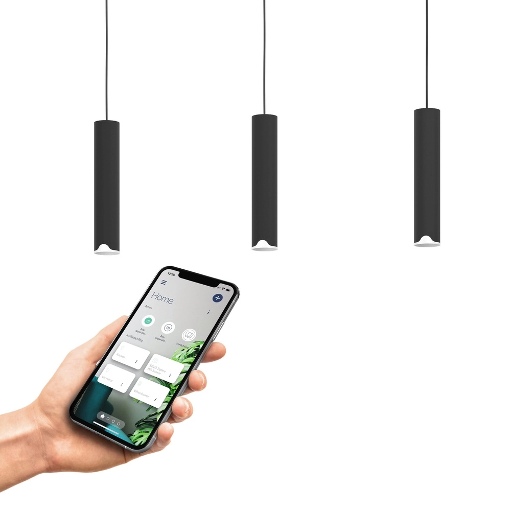 Zigbee pendant Balamorta-Z 3x LED - Black Eglo 9008606312856