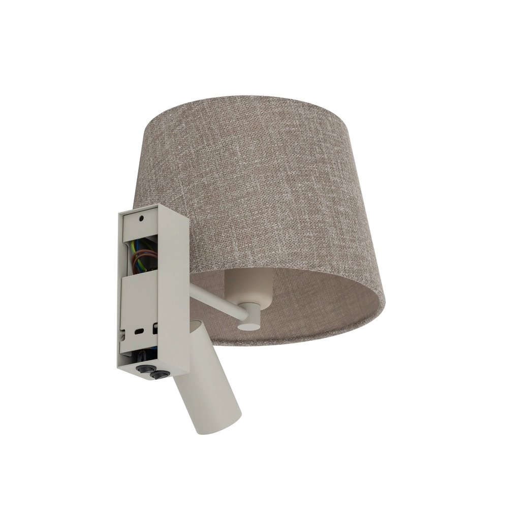 Wall lamp sand brown Tutoia with table lampshade Lyora 5903139116848