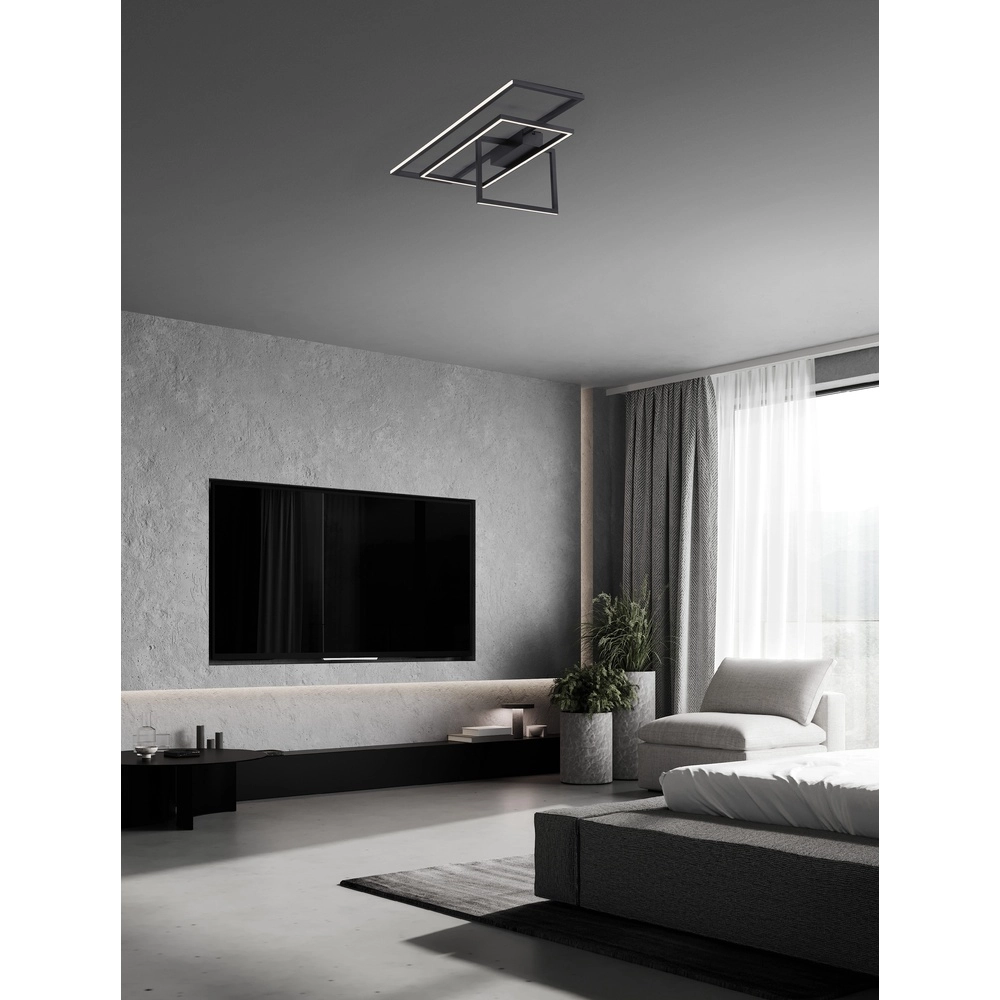 Ceiling lamp Clea black 92cm