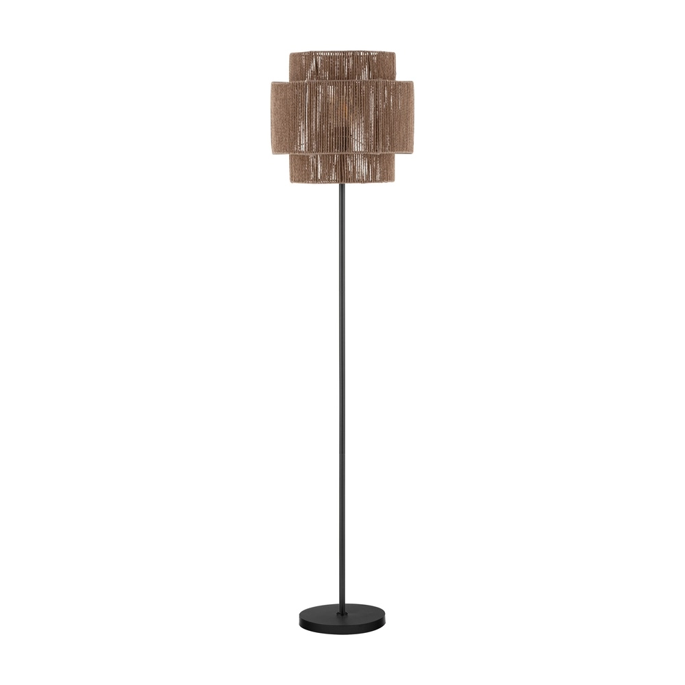 Floor lamp Lito black and rattan Lyora 5212017454744