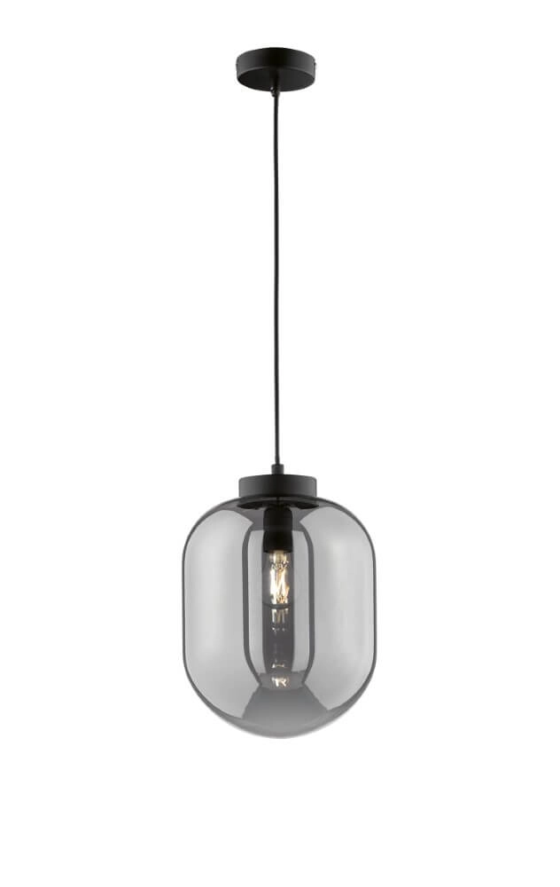 Smoke glass hanging lamp Regi Ø 24cm