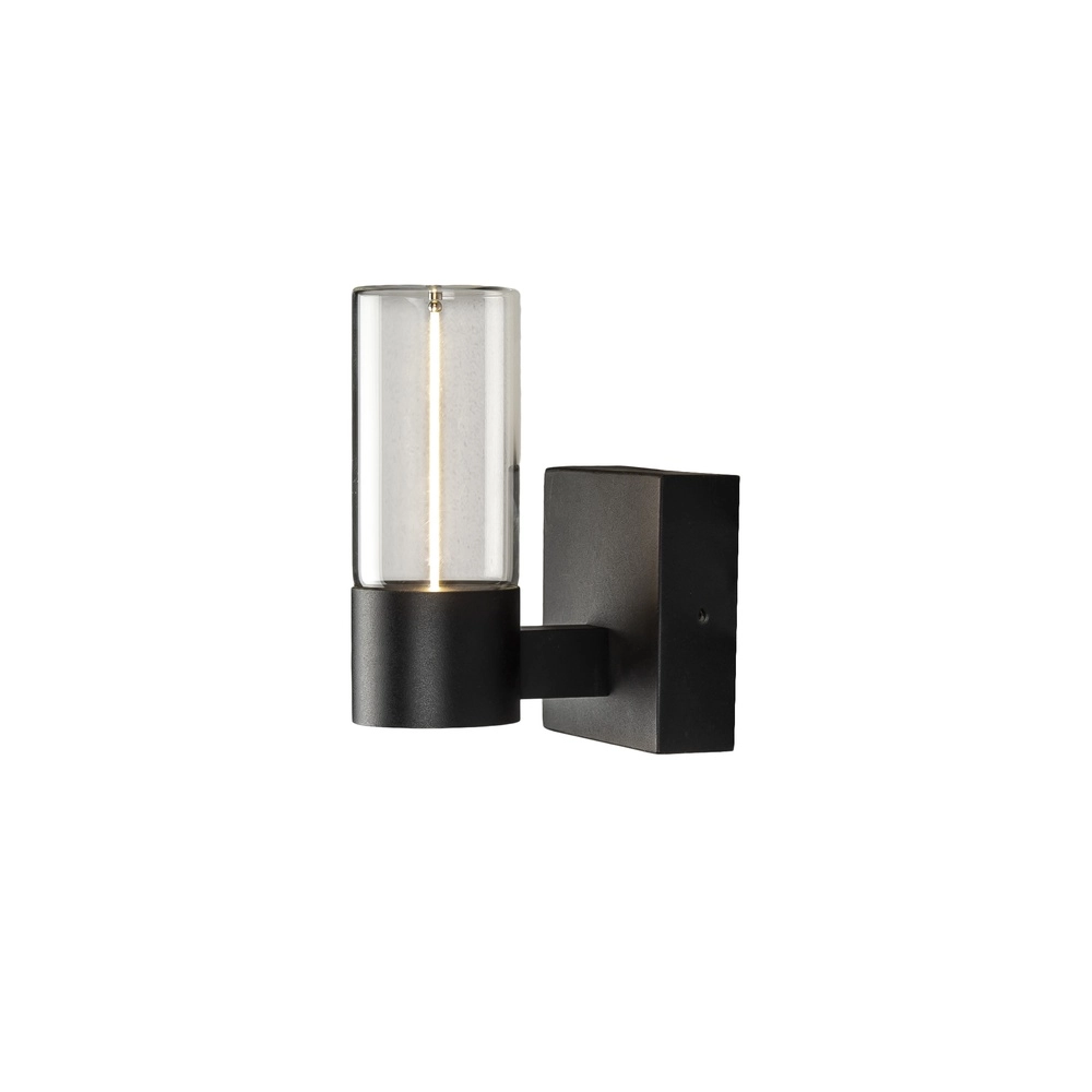 Sleek wall lamp Edison black with unique effect 17cm