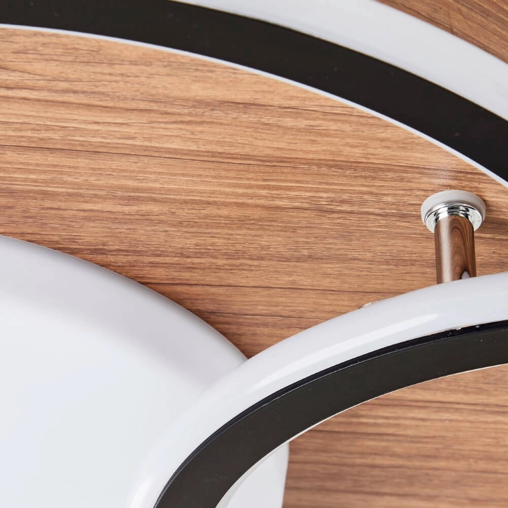 Round wooden ceiling lamp Karney Brilliant 4004353409646