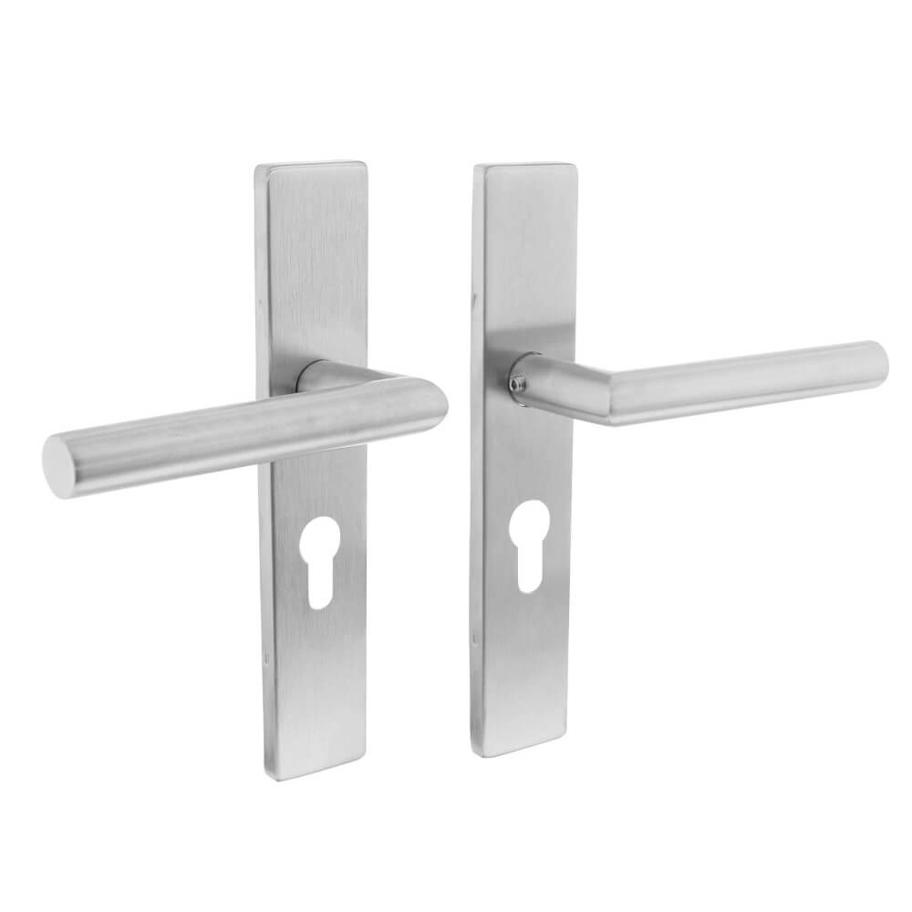 Door handle Hoek 90 rectangular PC 55mm stainless steel