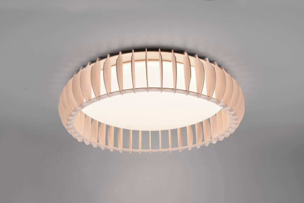 Ceiling lamp Monte 60cm wood brown Trio 4017807504613