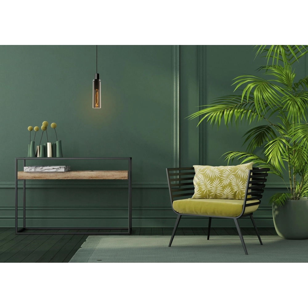 Sleek pendant lamp Orlando Ø 10cm smoke glass Lucide 5411212740724