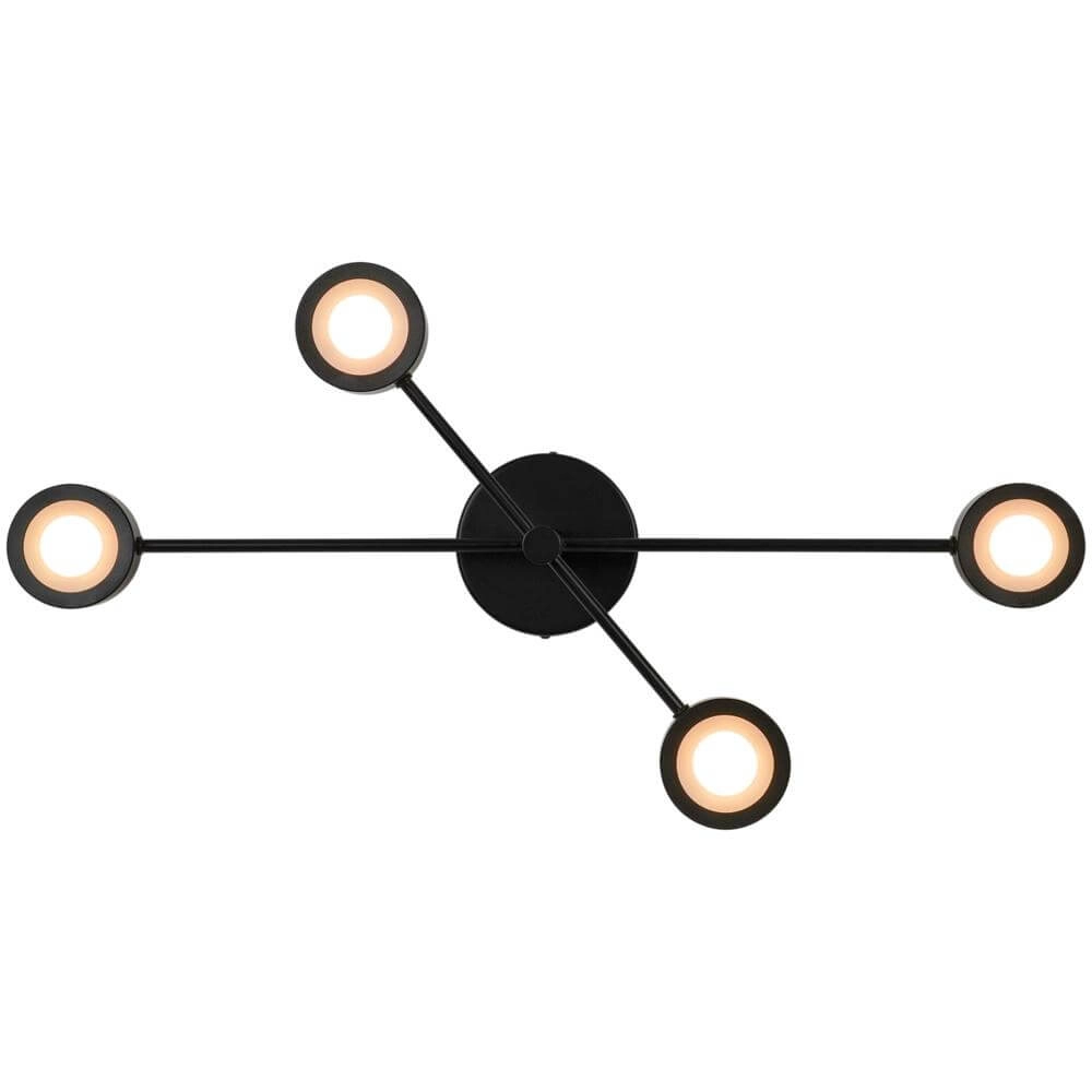 4-light ceiling lamp Clyde Design black Nordlux 5704924018442