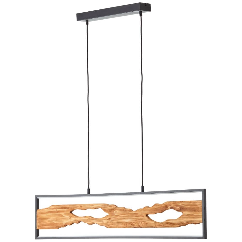 Led pendant light Chaumont with wood Brilliant 4004353411786