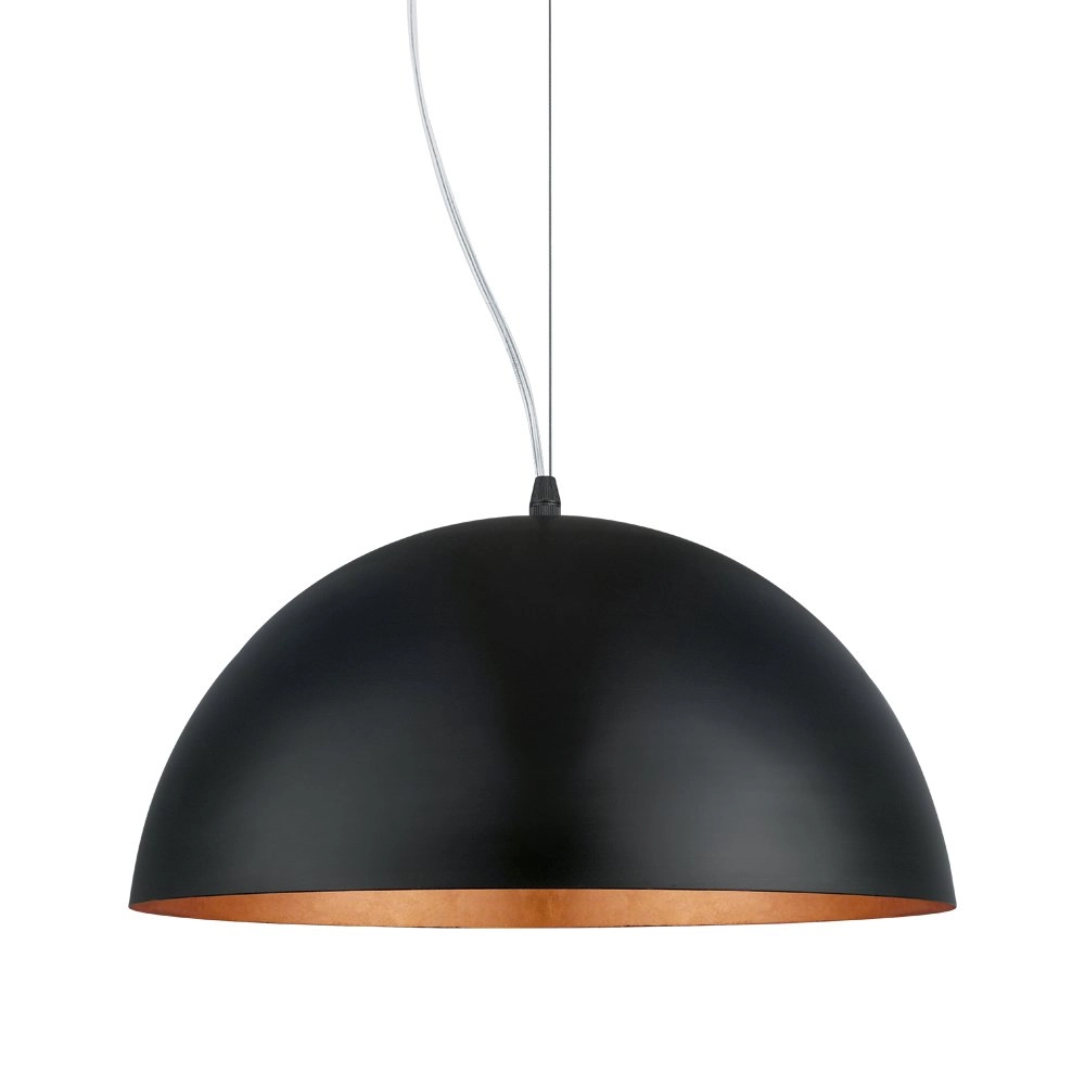 Pendant lamp Gaetano 1 black - copper Eglo 9002759949389